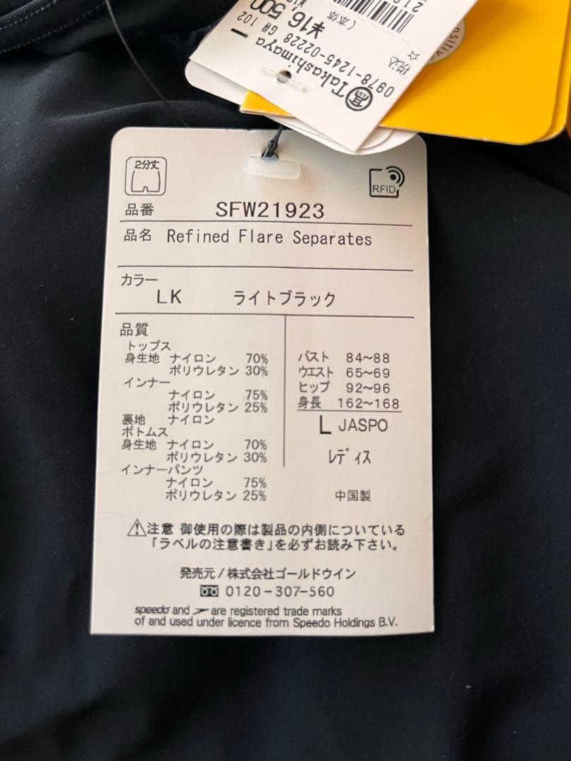 【値札付き】speedo リファインドフレアセパレート 水着