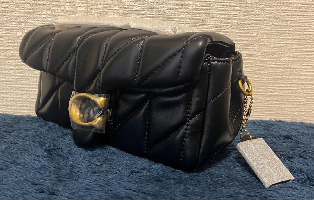 【新品】COACH タビー ショルダー バッグ 20・キルティング　ゴールド