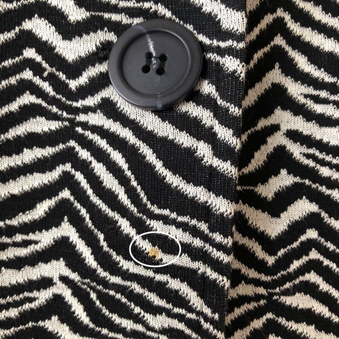 売約済アルマーニコレッツォーニゼブラ柄 ジャケット テーラード 48 イタリア製