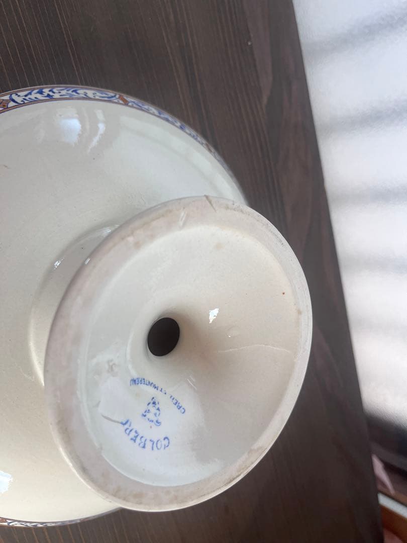 フランス　アンティーク　クレイユモントロー　COLBERT　コンポティエ