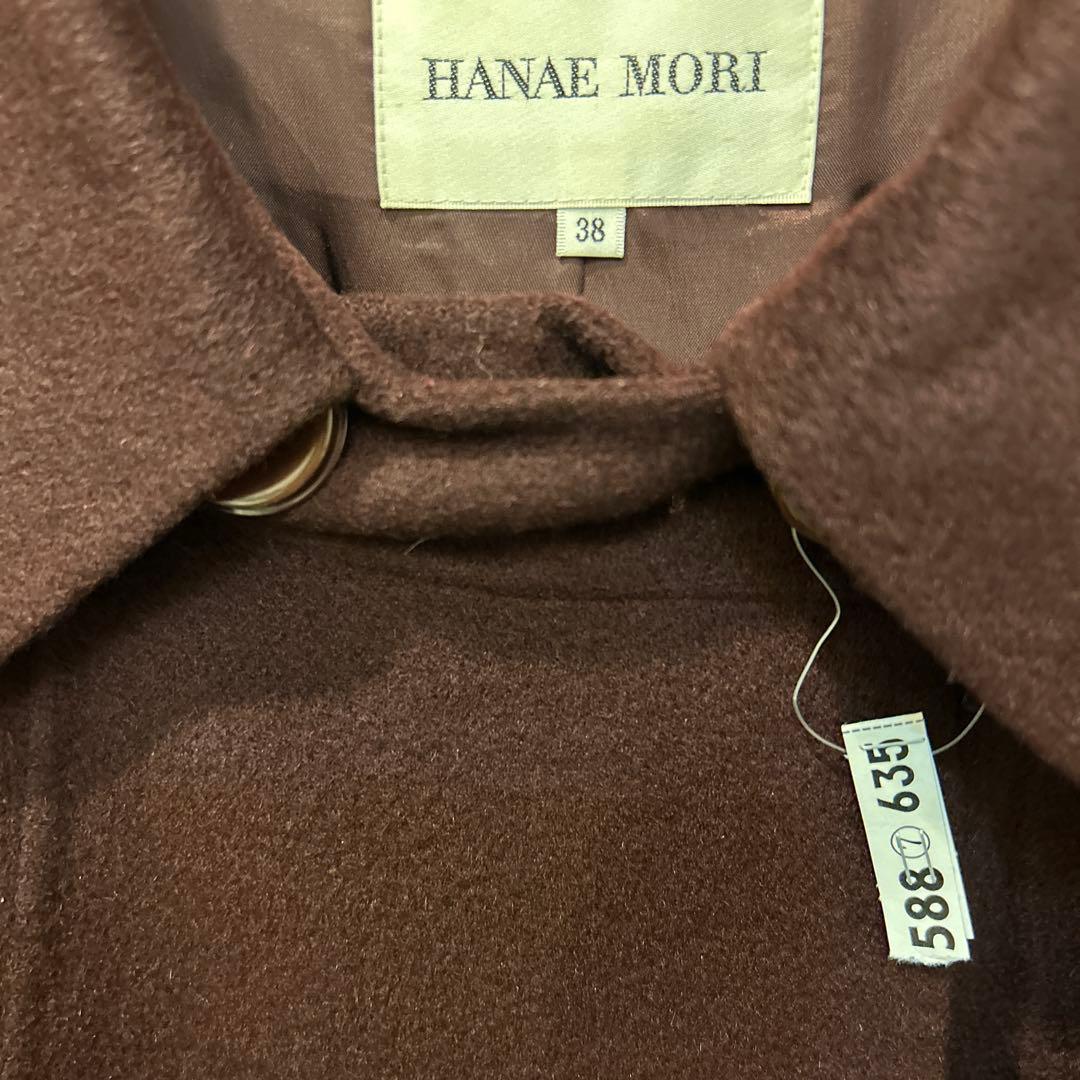 モリハナエ、カシミヤ100%半コート