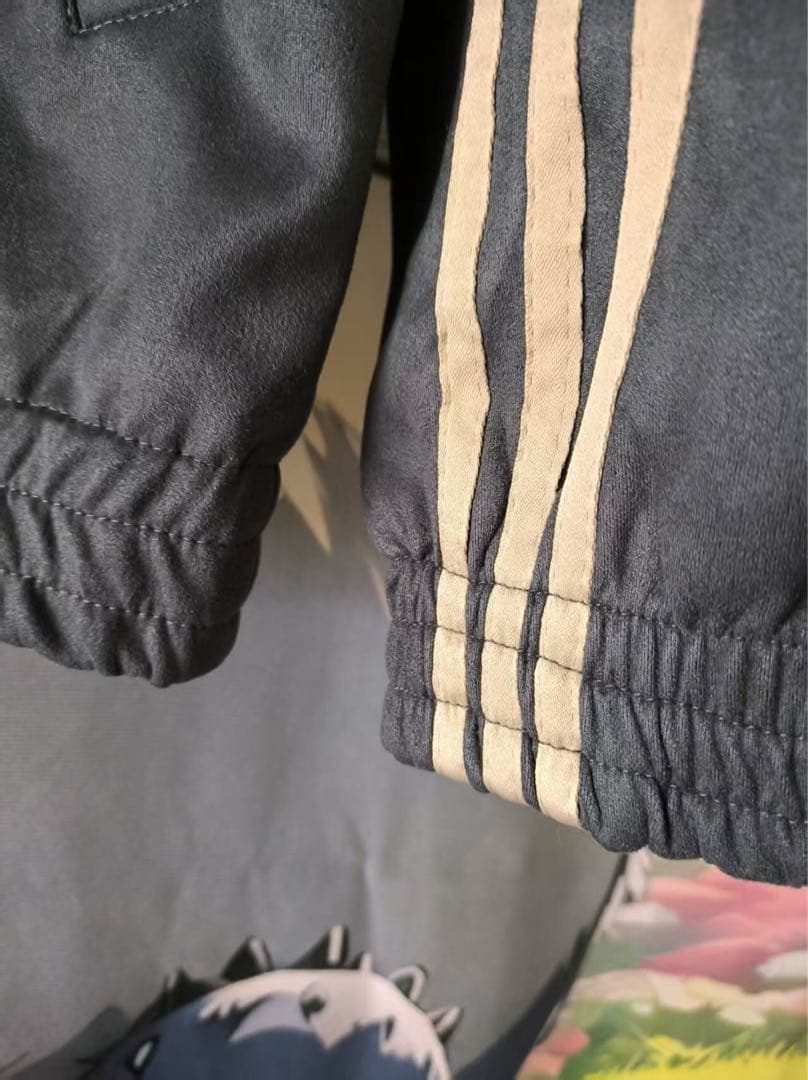 中国限定 アディダス 蛇年トラック スエード ジャケット ダークグレー L