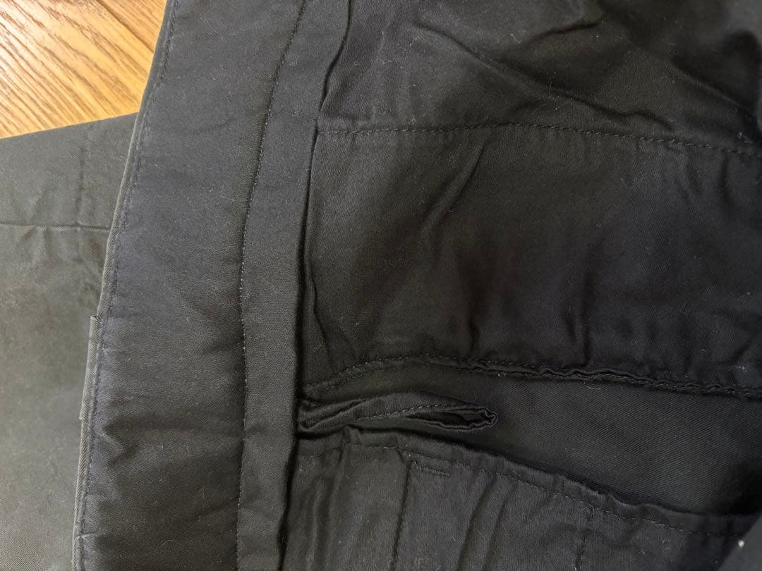 COMOLIコットンギャバ ウォッシュドパンツ NAVY 3