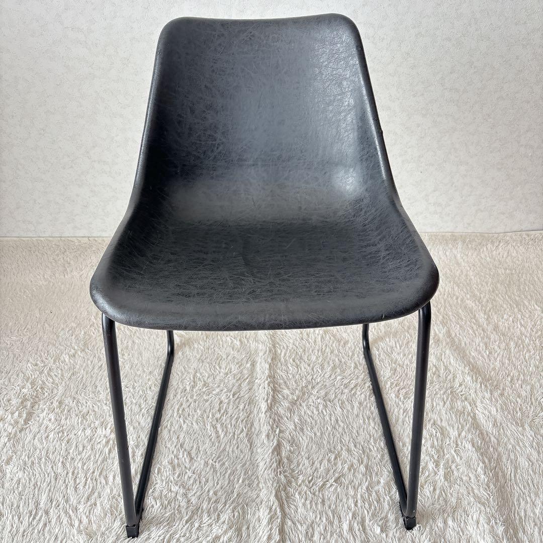 難有】関家具 ノットアンティークス ログチェア クラッシュゲート ブラック