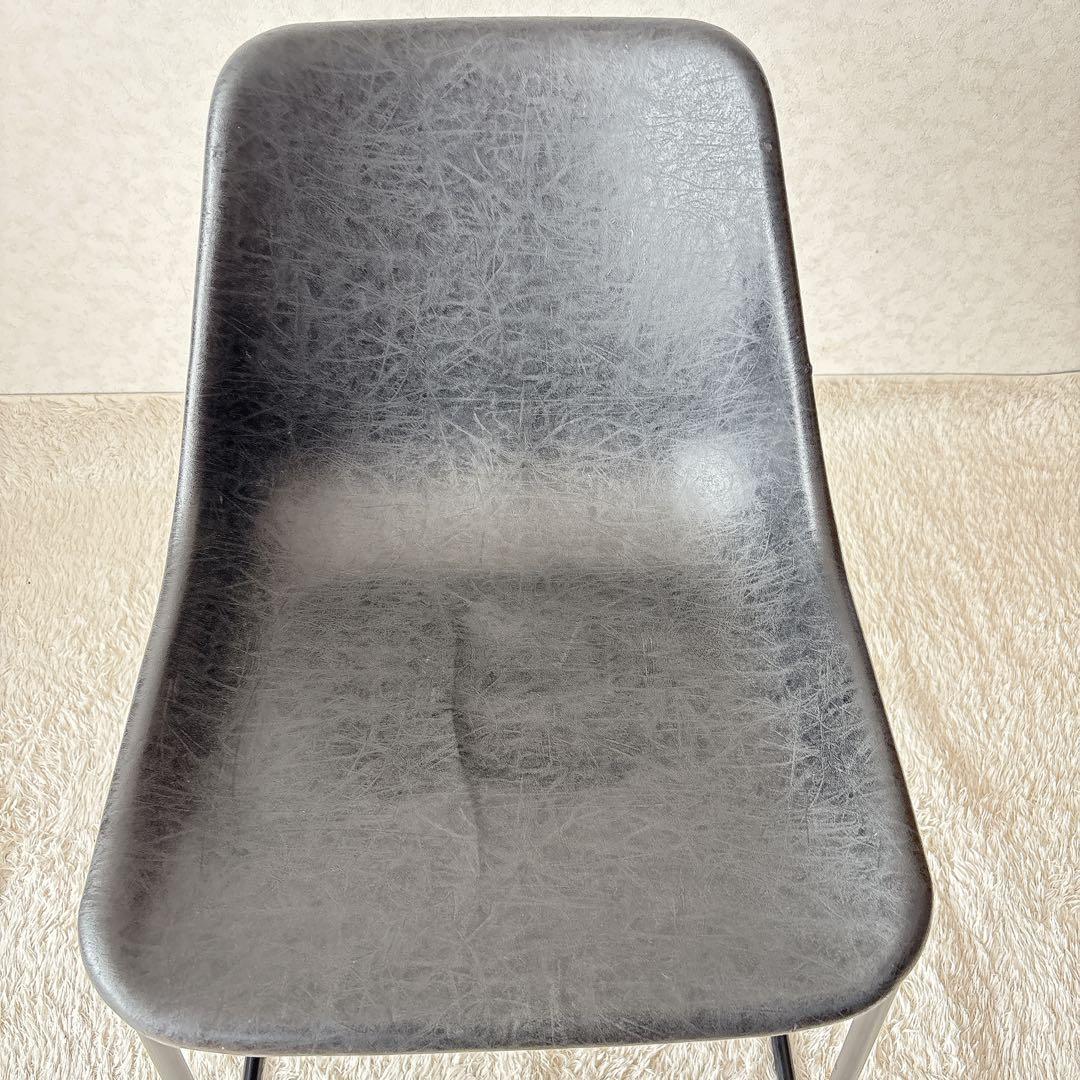 難有】関家具 ノットアンティークス ログチェア クラッシュゲート ブラック