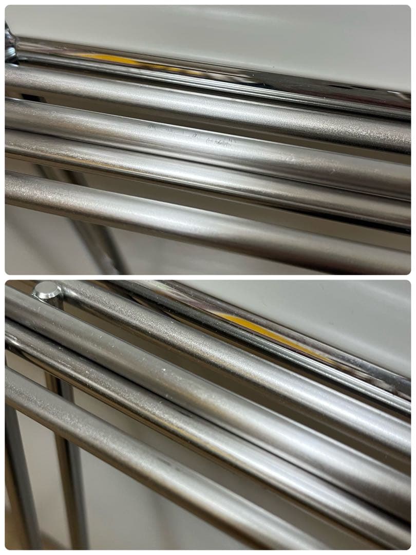 MUJI 無印良品 ステンレスユニットシェルフ 追加用帆立中2本 クロスバー1本