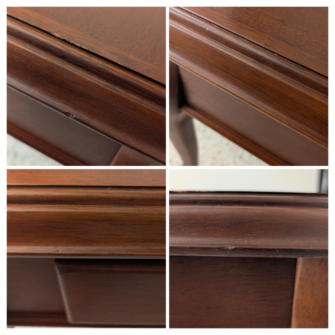 USED MARUNI マルニ ウッド サイドテーブル 猫脚 引き出し付き 廃番