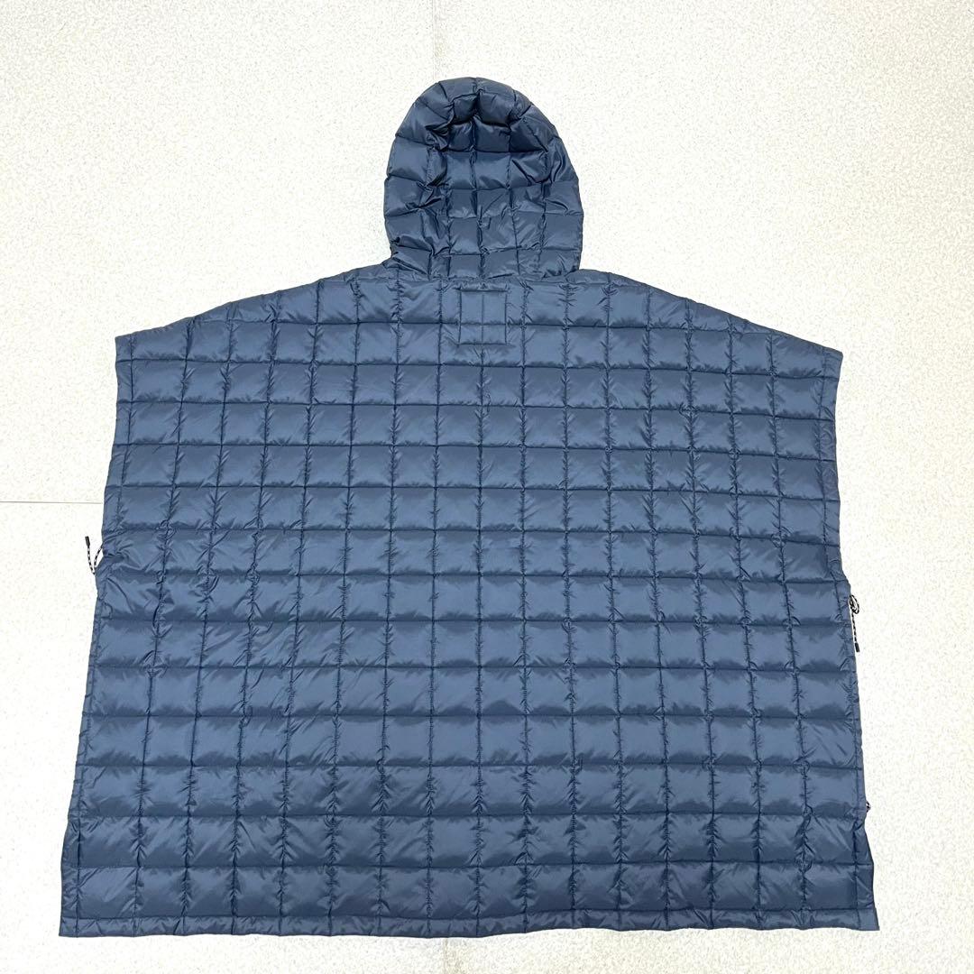 タイオン【TAION】マウンテンオープンフロントダウンポンチョ　ネイビー　タグ付