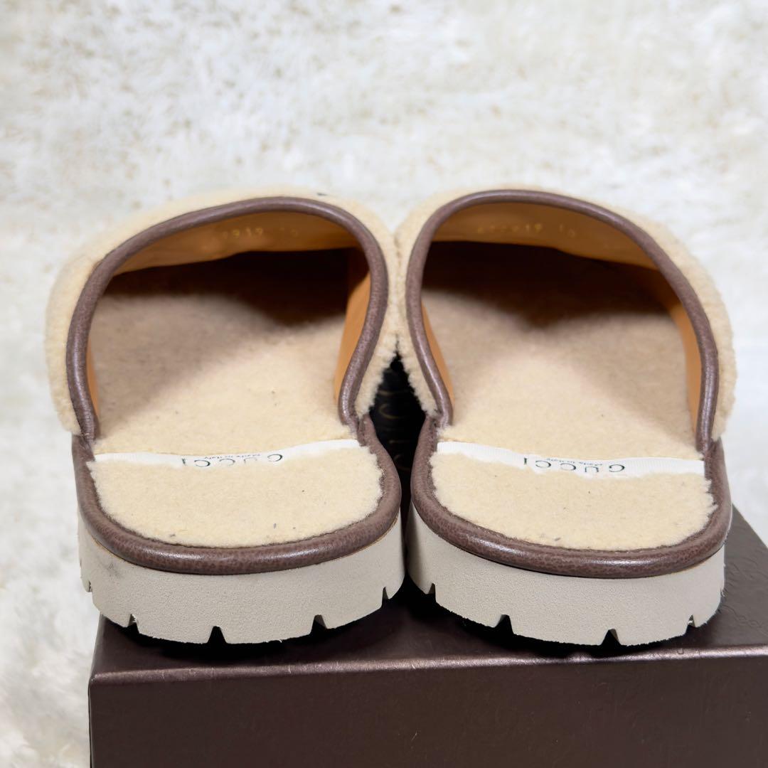 美品✨GUCCIグッチ ノースフェイスコラボボアサンダル ホースビット GG