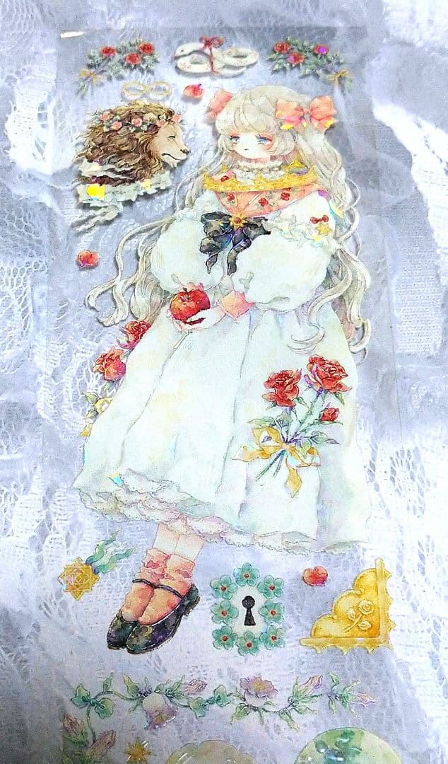 ✩のこり１✩J1093＃枕边语(贝壳光)shine切り売り海外人物マステ