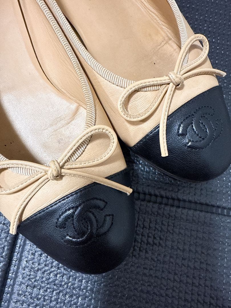 CHANEL シャネル　フラット　バレエ　シューズ　37 24 23.5