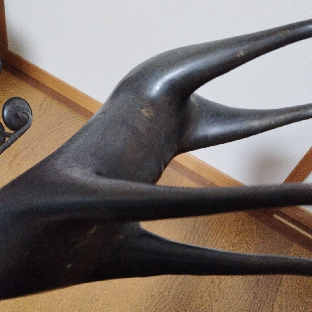 【ヤカン】アンティーク　鹿の形状の金属製キャンドルスタンド