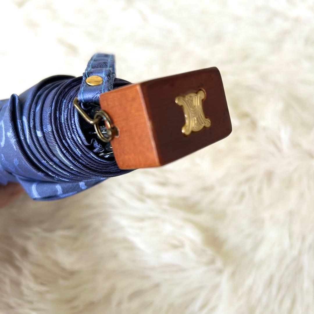 未使用品CELINE 総柄 マカダム柄 Cマカダム トリオンフ 折りたたみ傘