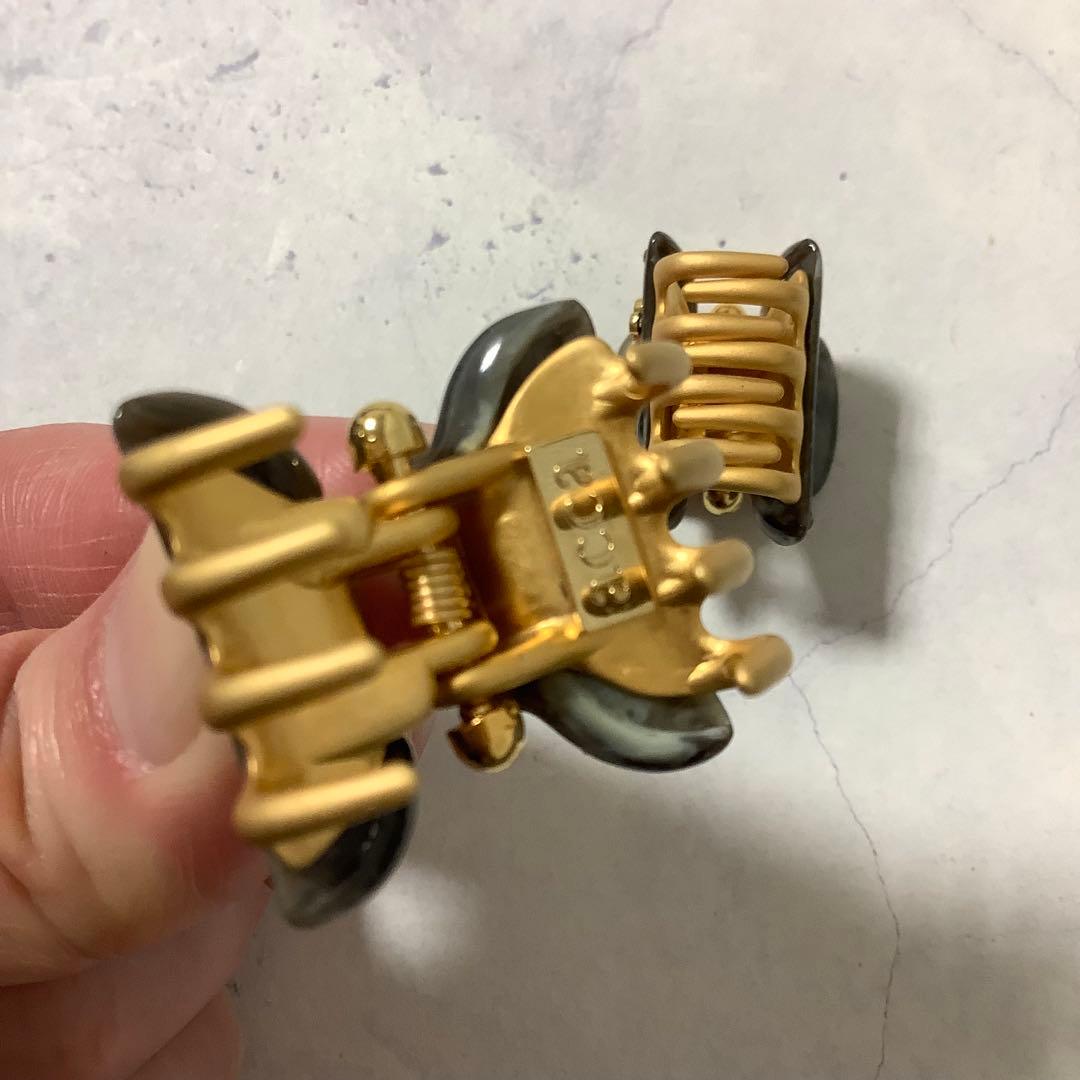 アッカ acca ティアラ ミニクリップ 同色2個セット ブラウンマーブル