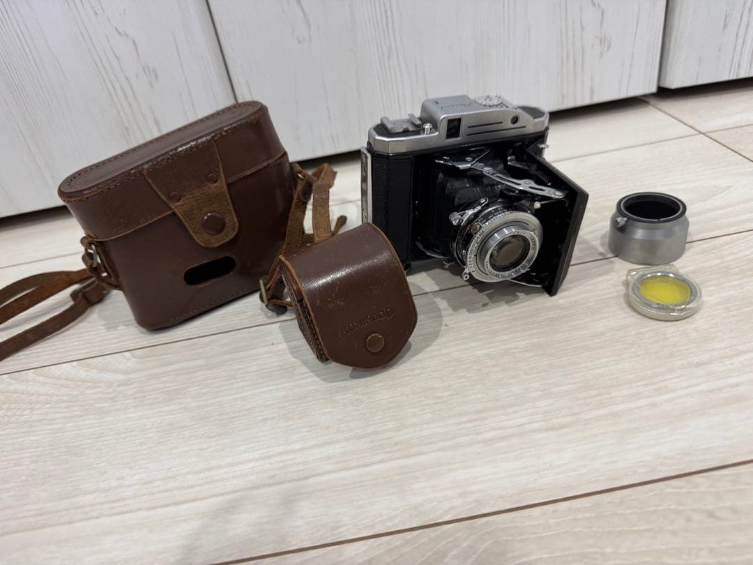 konica コニカ 小西六 Pearl II 革ケース付き