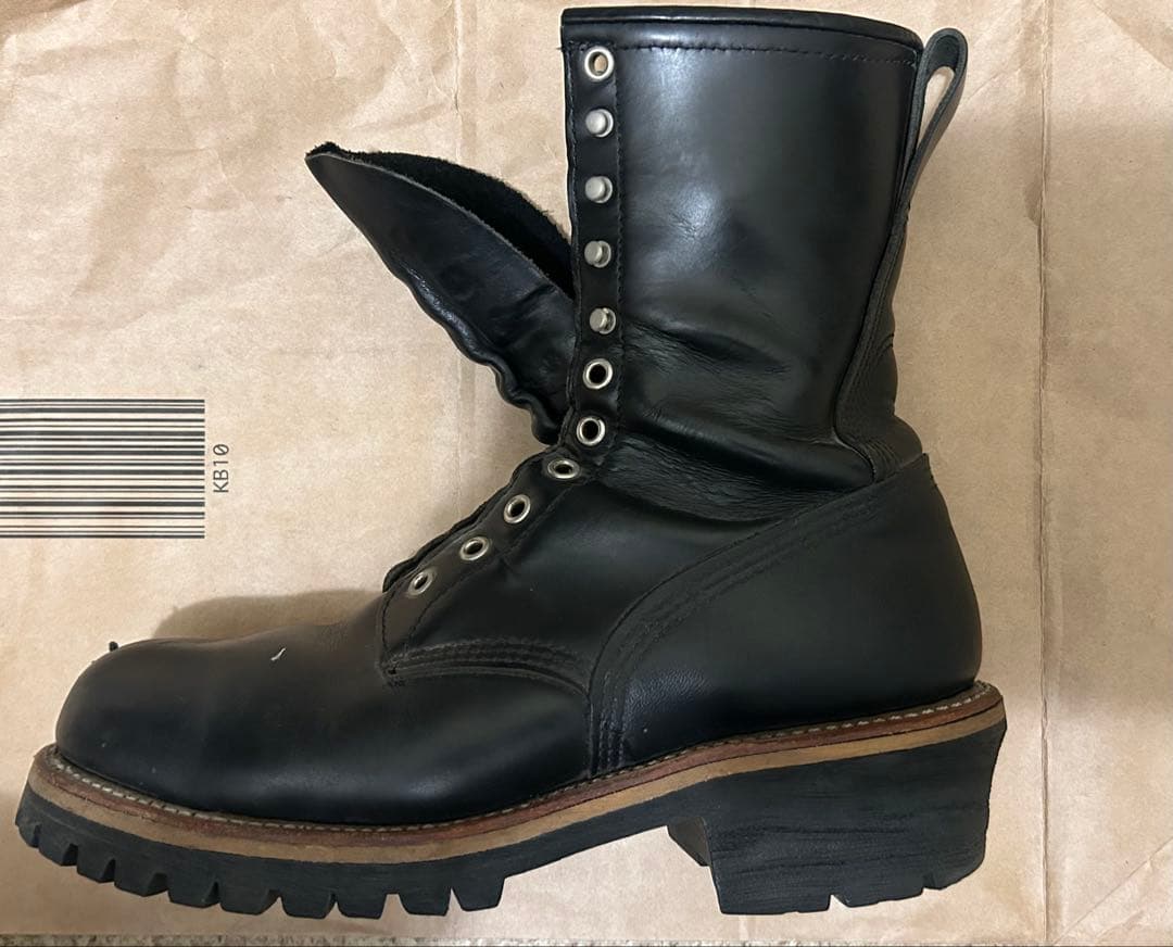 REDWING 2218 US 9.5 黒 ロガーブーツ　レッドウィング
