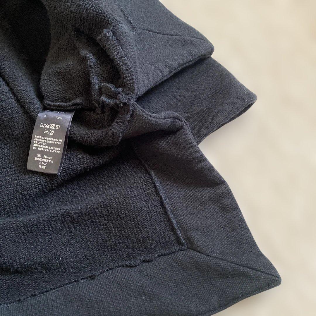 COGTHEBIGSMOKE コグザビッグスモーク　タートルネック黒スウェット