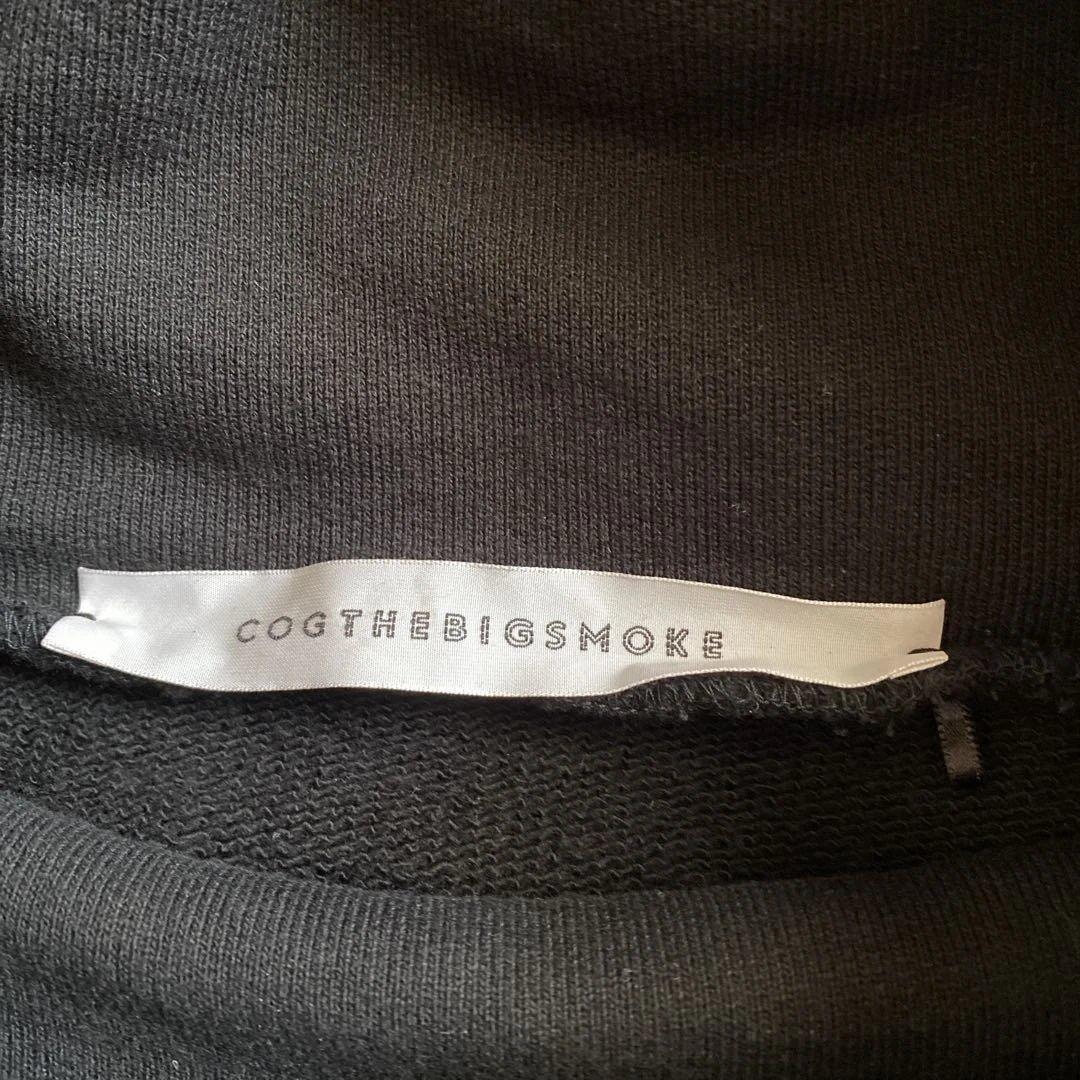 COGTHEBIGSMOKE コグザビッグスモーク　タートルネック黒スウェット