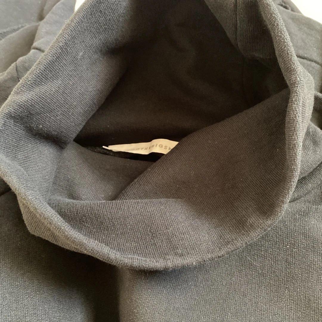 COGTHEBIGSMOKE コグザビッグスモーク　タートルネック黒スウェット