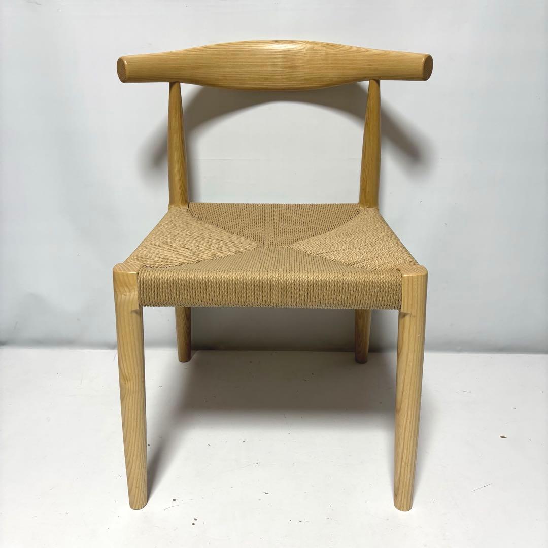 【未使用】ペーパーコード×ナチュラル　ダイニングチェア