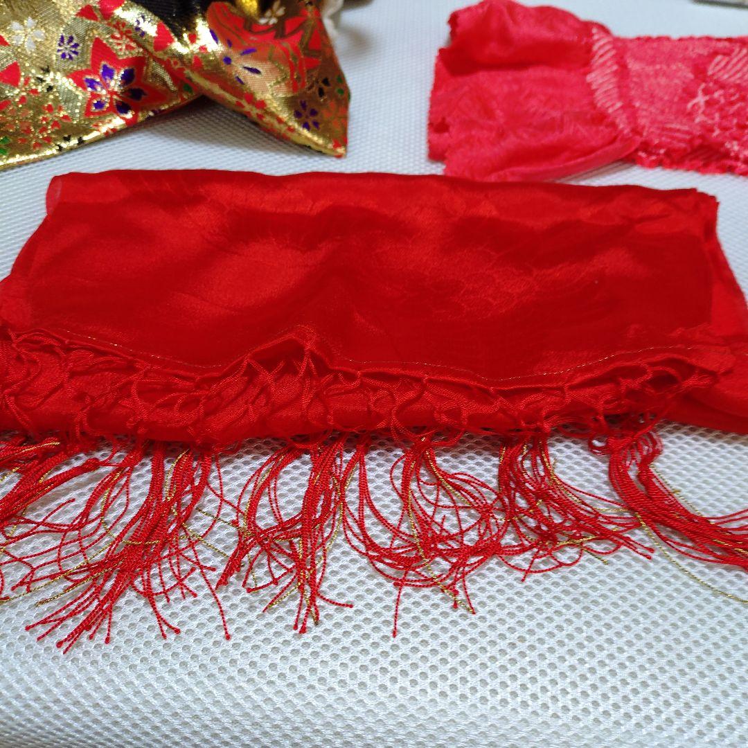 七五三用 赤と黒の華やかな衣装