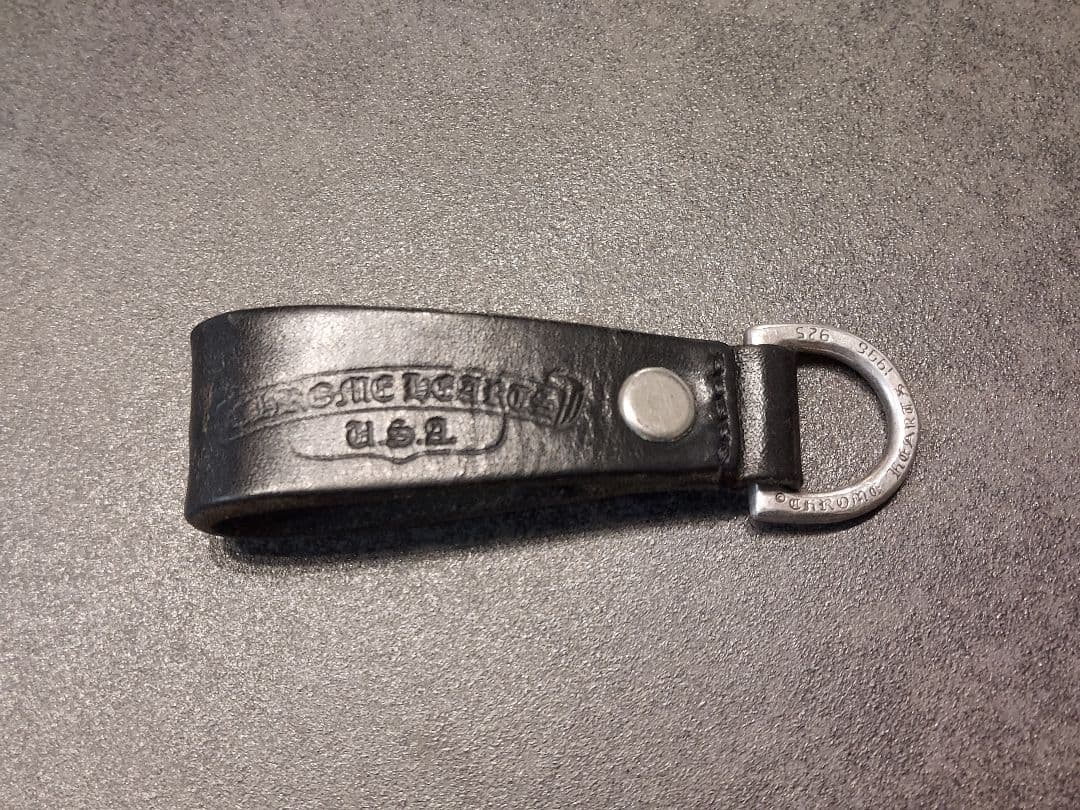 正規品 CHROME HEARTS クロムハーツ Dキーリング クロス ボタン