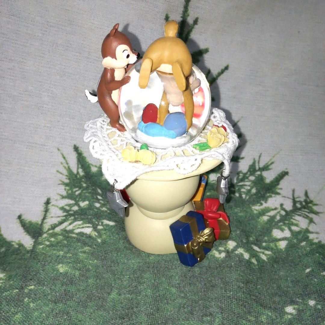ディズニー　チップとデール　スノードーム　レア
