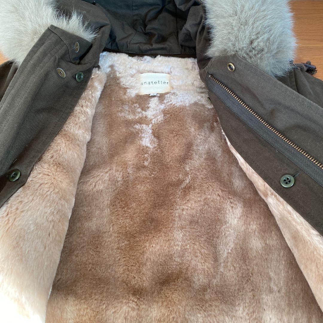 週末まで　最終値下げ⭐️新品未使用⭐️アナトリエ　ファー付き　モッズコート