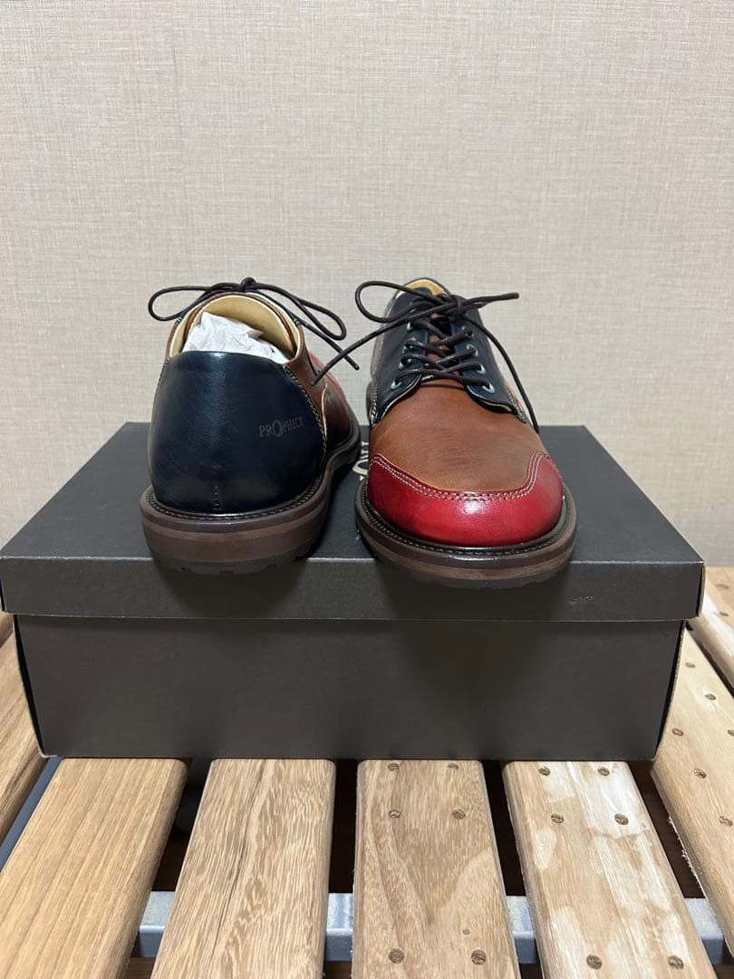 未使用 PROPHECY 外羽根レザーシューズ 42 日本サイズ27cm相当