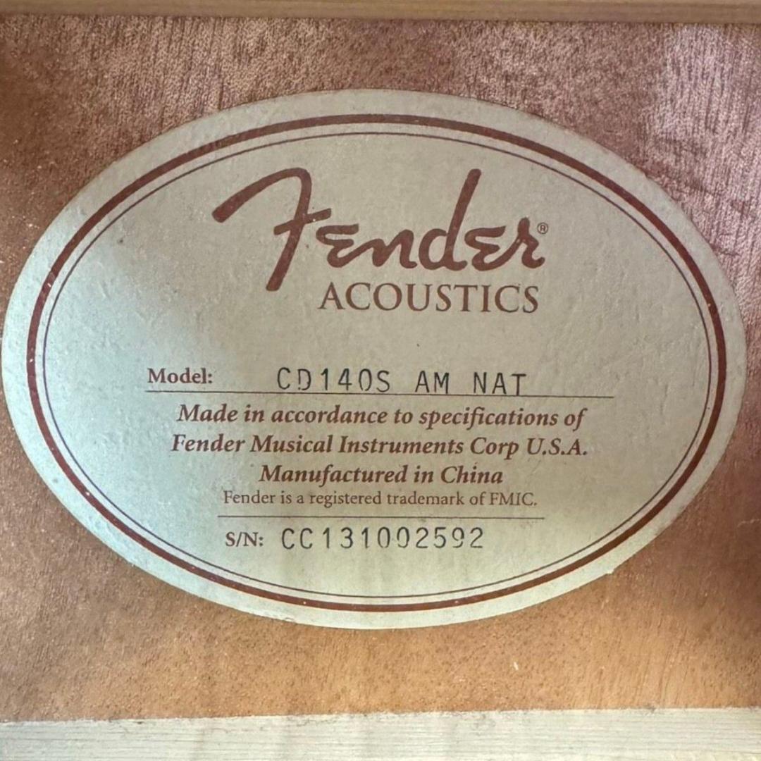 【,希少】フェンダー Fender ギター アコギ ソフトケース CD140S