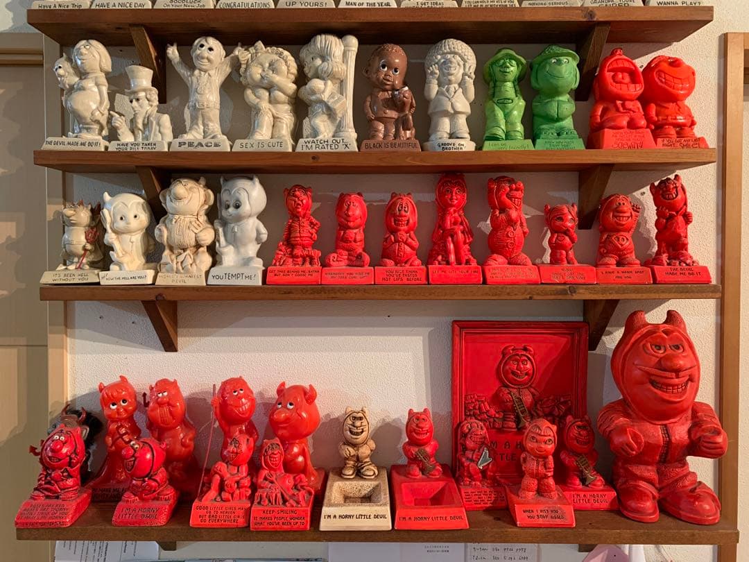 デビル1 レア　1970年代　ヴィンテージ　USA製　メッセージドール　ピース