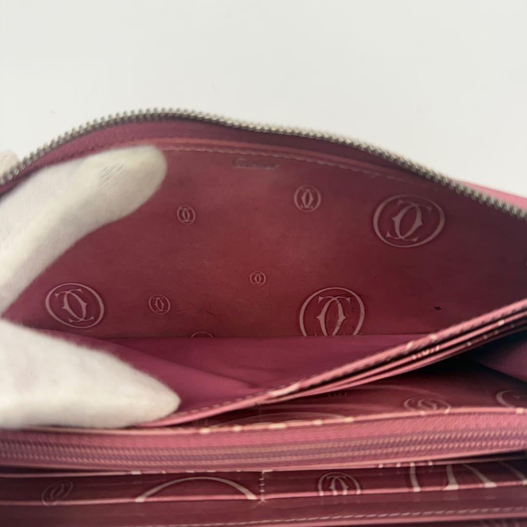 Cartier カルティエ ハッピーバースデー ラウンドファスナー 長財布