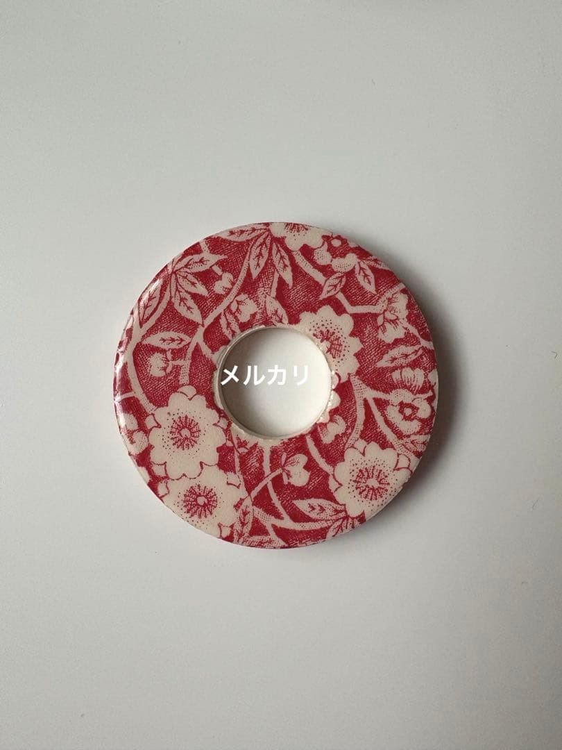 バーレイ レッドキャリコ　カップ＆ソーサー　エスプレッソ　バーレイ オーナメント