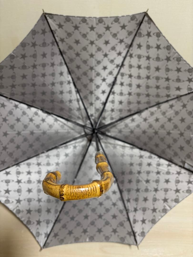 Vivienne Westwood/新品/雨傘 スター&ORB 長傘/グレー