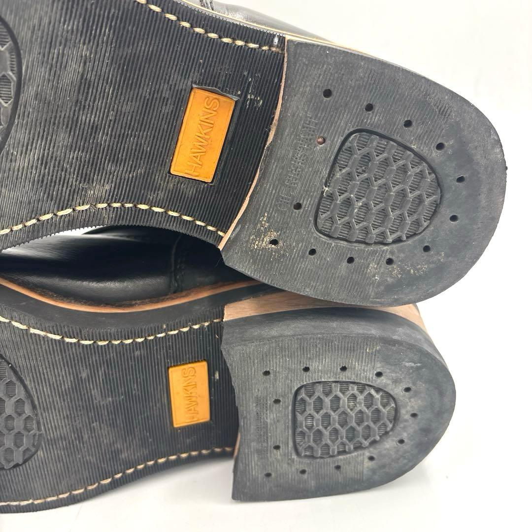 ホーキンス ショート エンジニアブーツ【26】ブラック スチールトゥ 4021