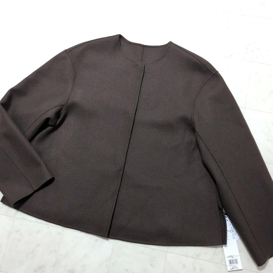 2022AW ADORE ライトリバーケープ付き ノーカラージャケット