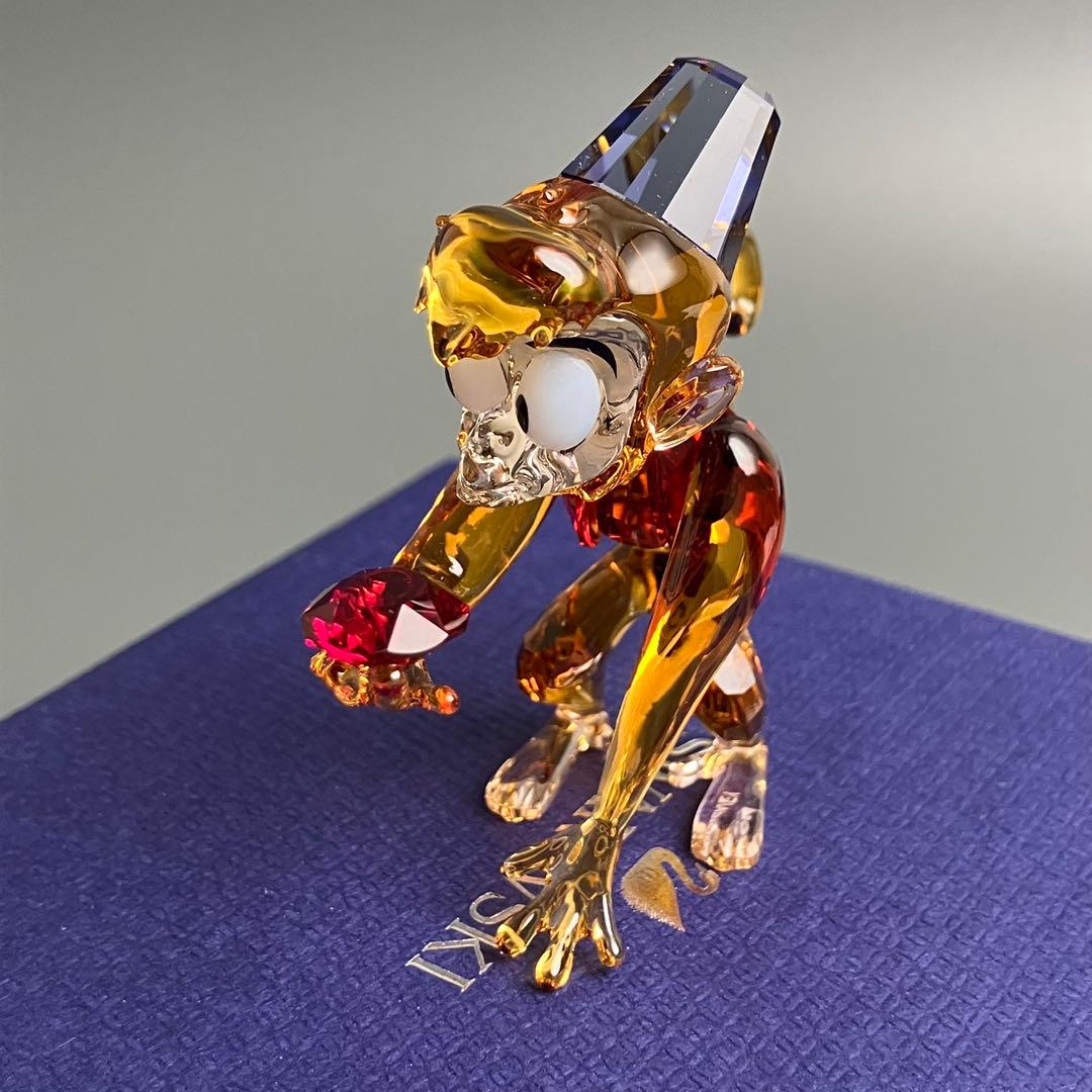 未使用 スワロフスキー アラジン ディズニー アブー クリスタル 置物 箱付