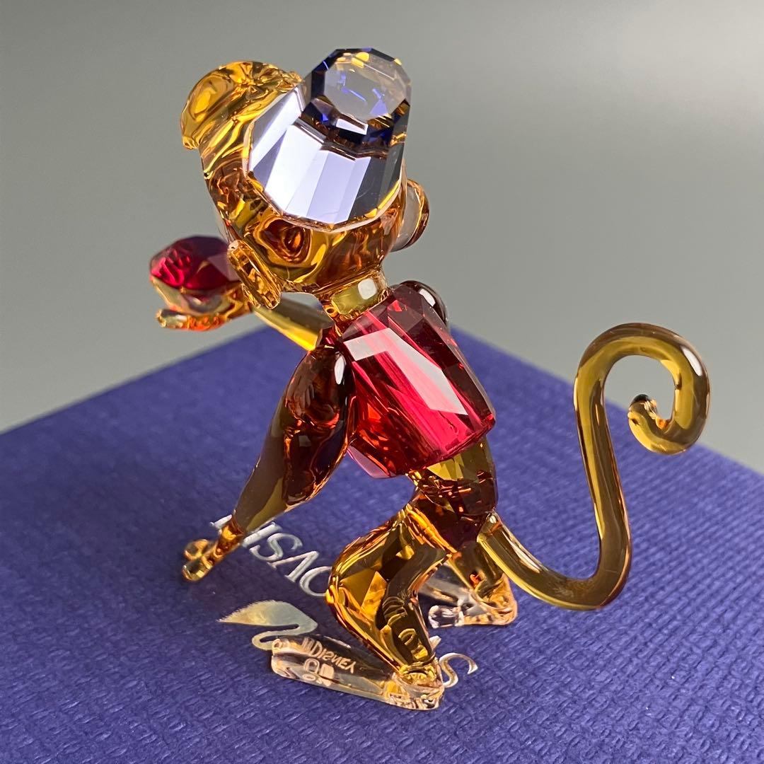 未使用 スワロフスキー アラジン ディズニー アブー クリスタル 置物 箱付