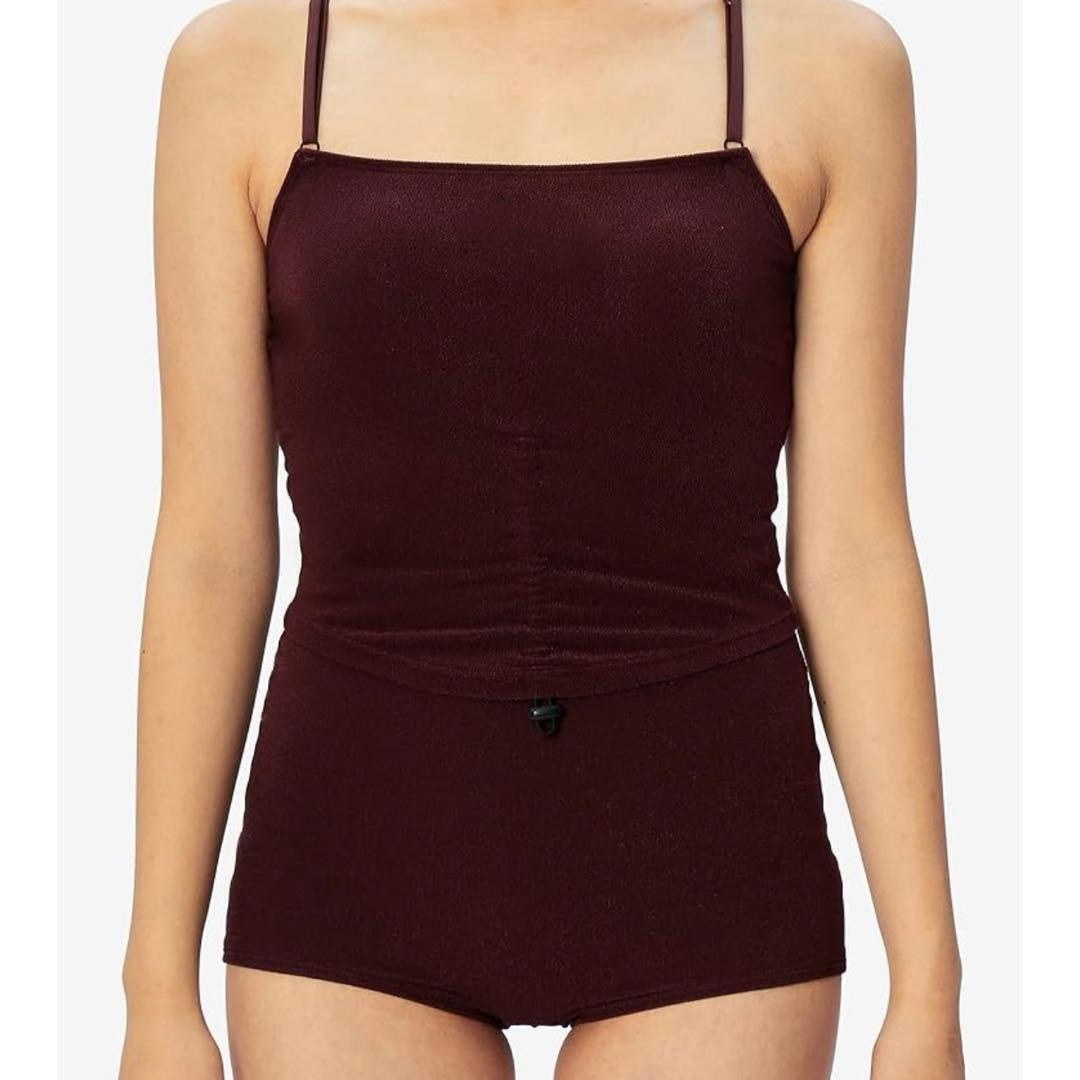 speedo スイムウェア　水着　上下　M トリュフ　ボルドー　UV セパレート