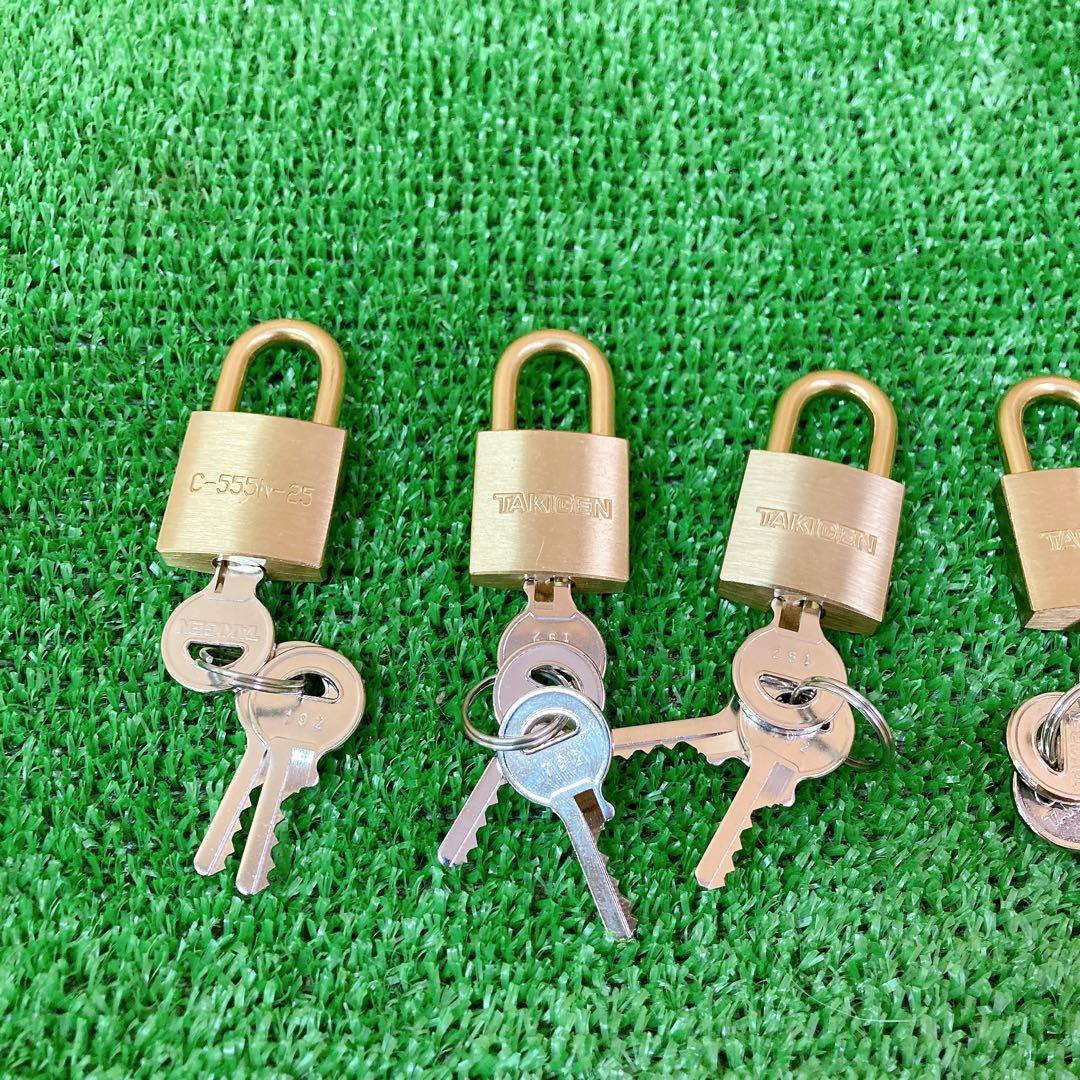 TAKIGEN 南京錠　10個セット　c-555n-25 幅25 φ4.5