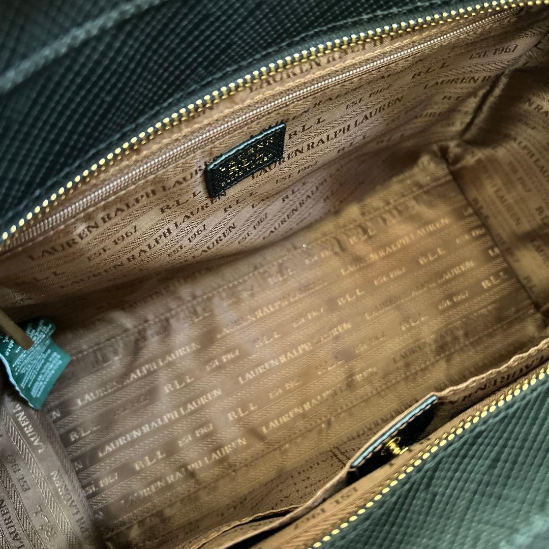 ローレンラルフローレン☆2ウェイレザーショルダーバッグ