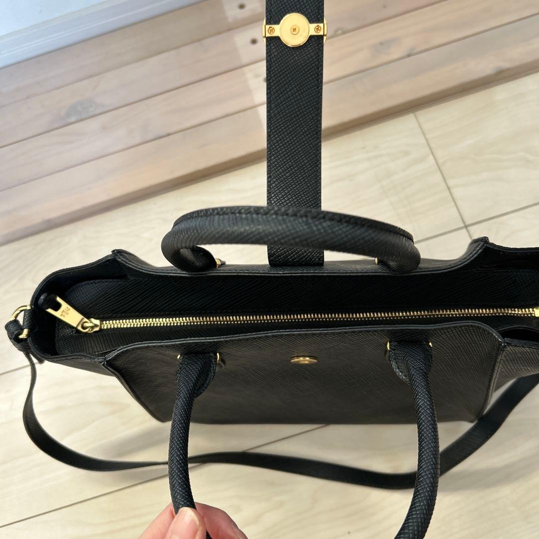 ローレンラルフローレン☆2ウェイレザーショルダーバッグ