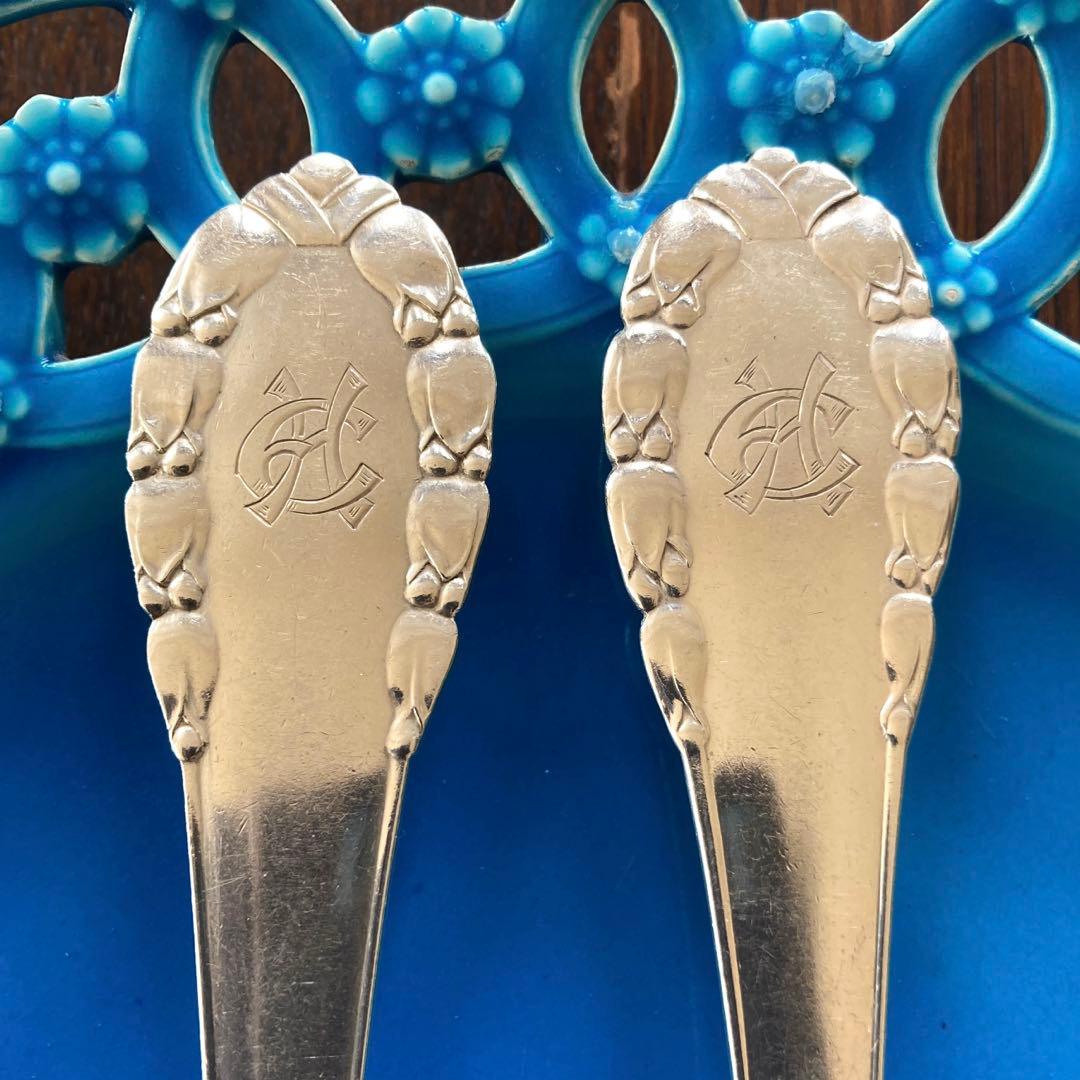 ジョージジェンセン　シルバー　スプーン&フォーク　セット