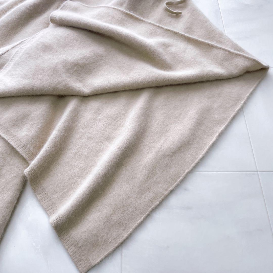 美品✨ロンハーマン ラクーンファー ポンチョ ケープ コート フード ベージュ