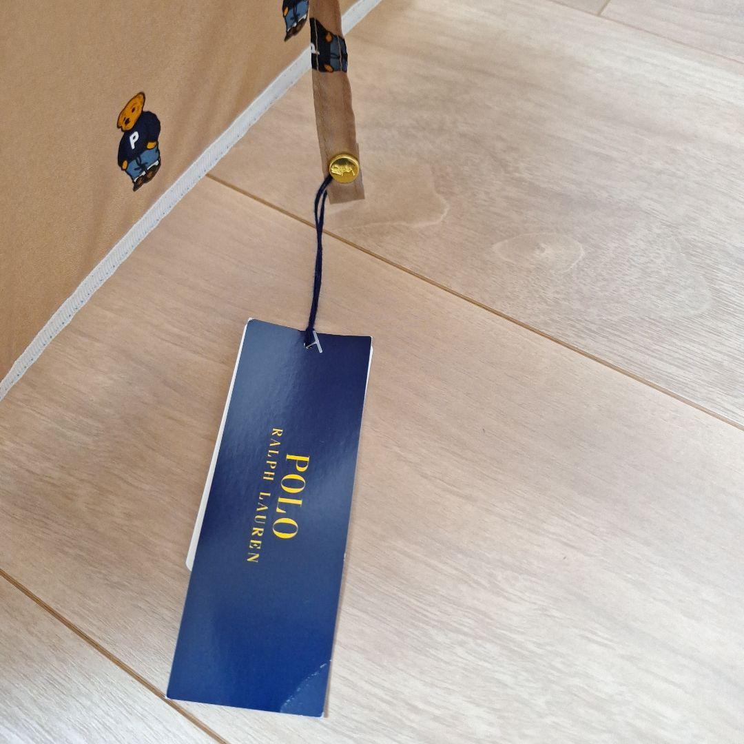 未使用 POLO ポロラルフローレン 長傘 ポロベア 総柄