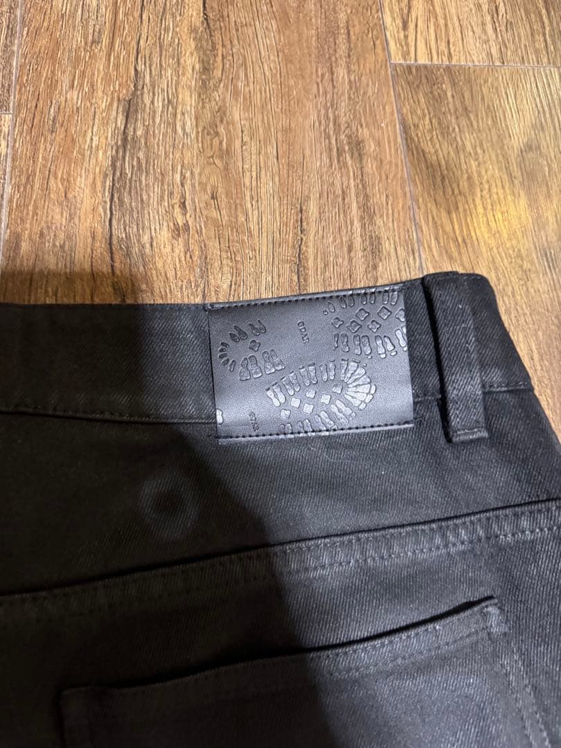 パンツ strapped flare oil pants M