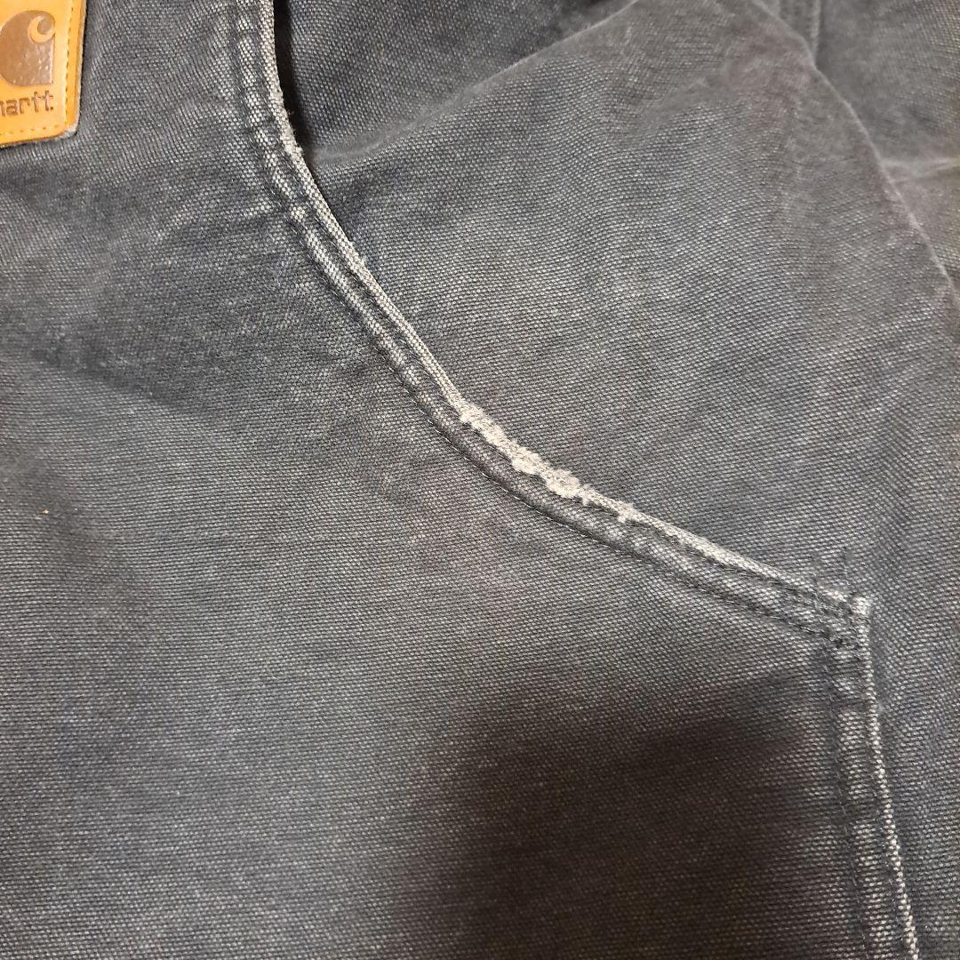 あ*様様 Carhartt ダック フェード ブラック カバーオール ジャケット