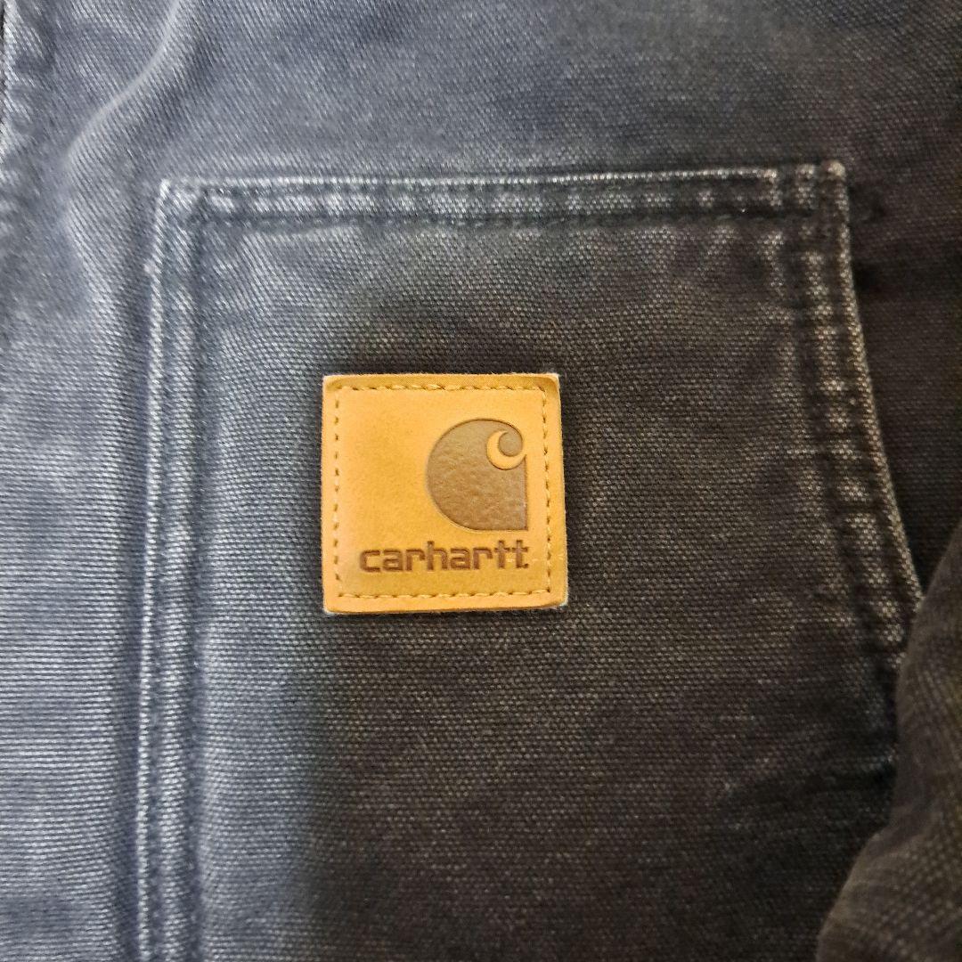 あ*様様 Carhartt ダック フェード ブラック カバーオール ジャケット