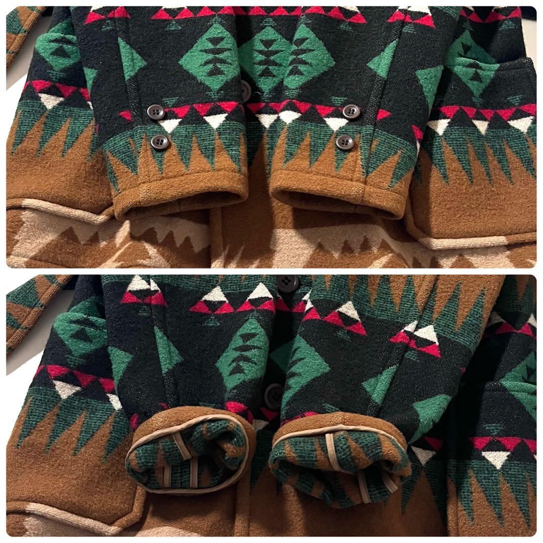 【美品】JELADE/ジェラード　マッキーノブラケットコート　ネイティブ柄　40