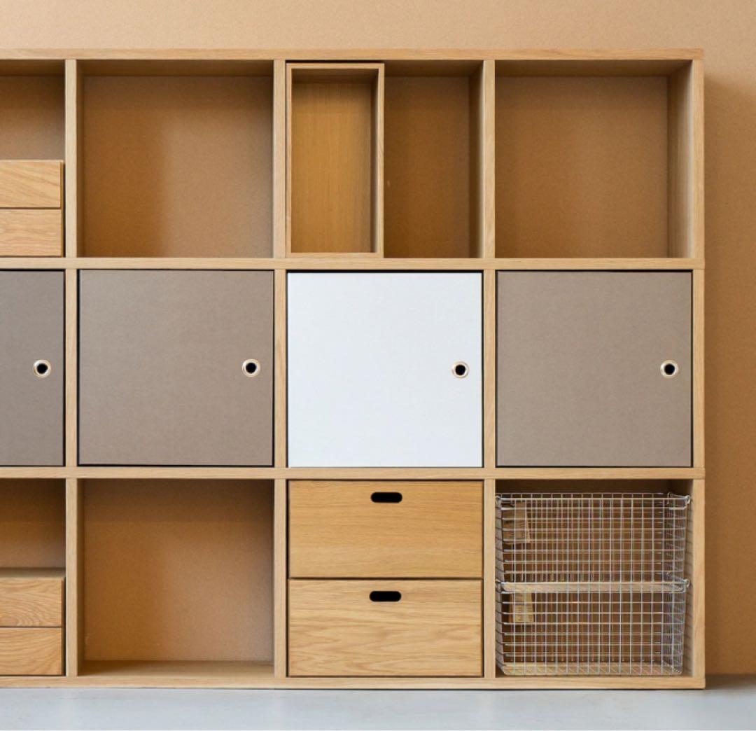 ⭐️超美品⭐️オプション付⭐️無印良品⭐️オーク材⭐️スタッキングシェルフ⭐️３段×２列